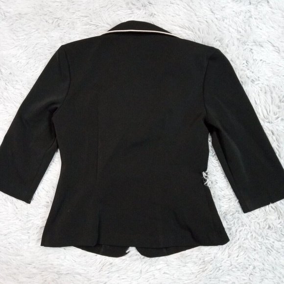 Vintage Jodi Kristopher Womens Blazer Black Suit Jacket Single Breasted‎ 1/2 - Picture 2 of 11